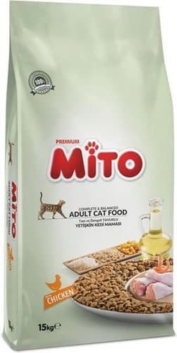 MITO – מזון פרימיום לחתולים במשקל 15 ק”ג, מתאים לחתולי חצר