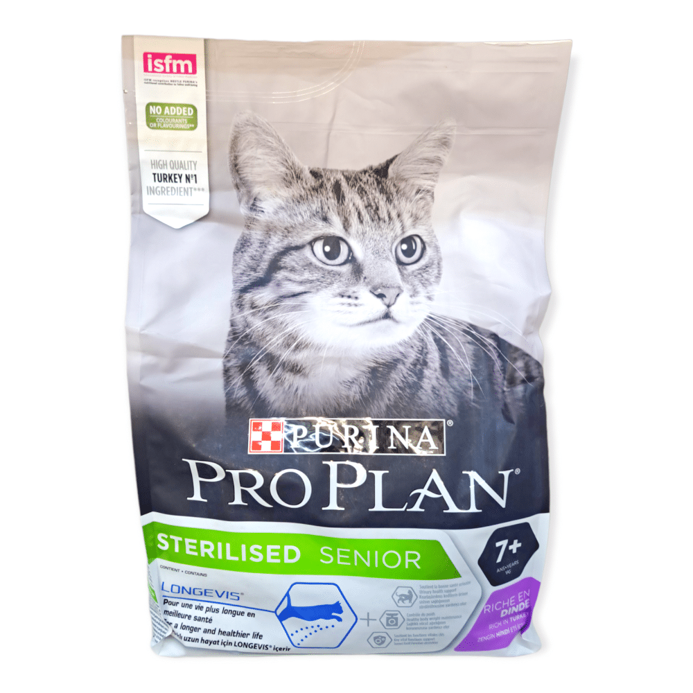 תזונת חתולים בוגרים סטרילים “פרופלן” הודו 3 ק”ג