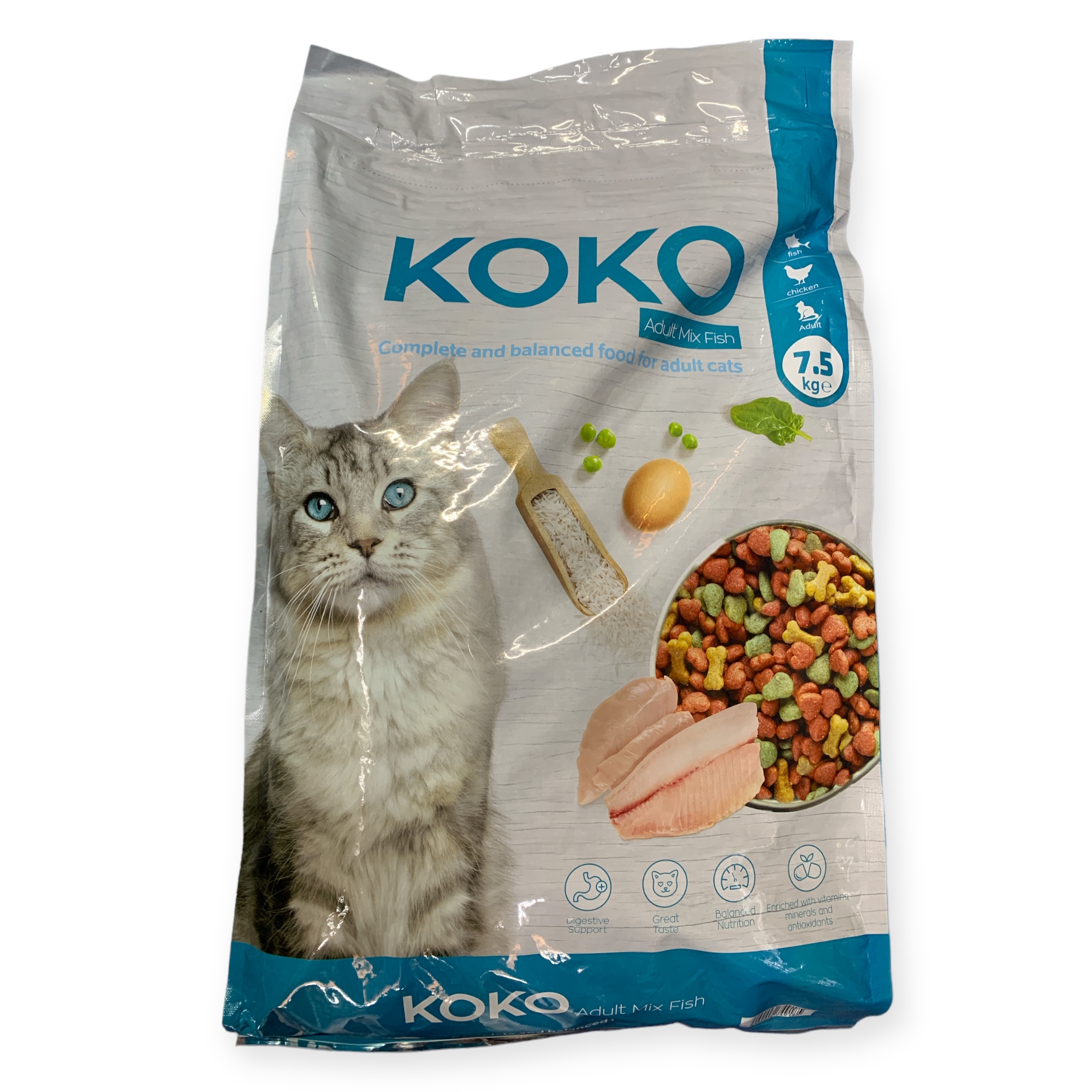 קוקו, סעודת דגים מפנקת, 7.5 קילוגרם לחתולים