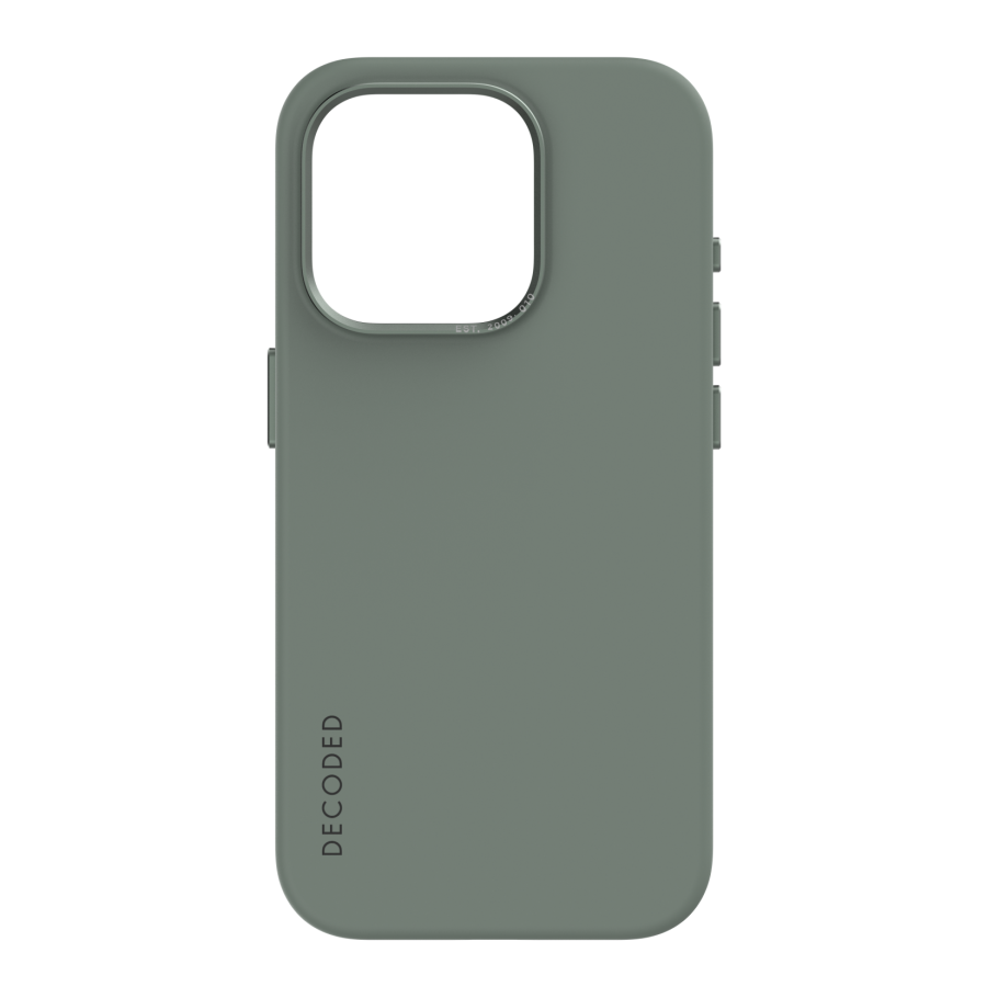 כיסוי סיליקון לאייפון 15 פרו ירוק Decoded Silicone Case