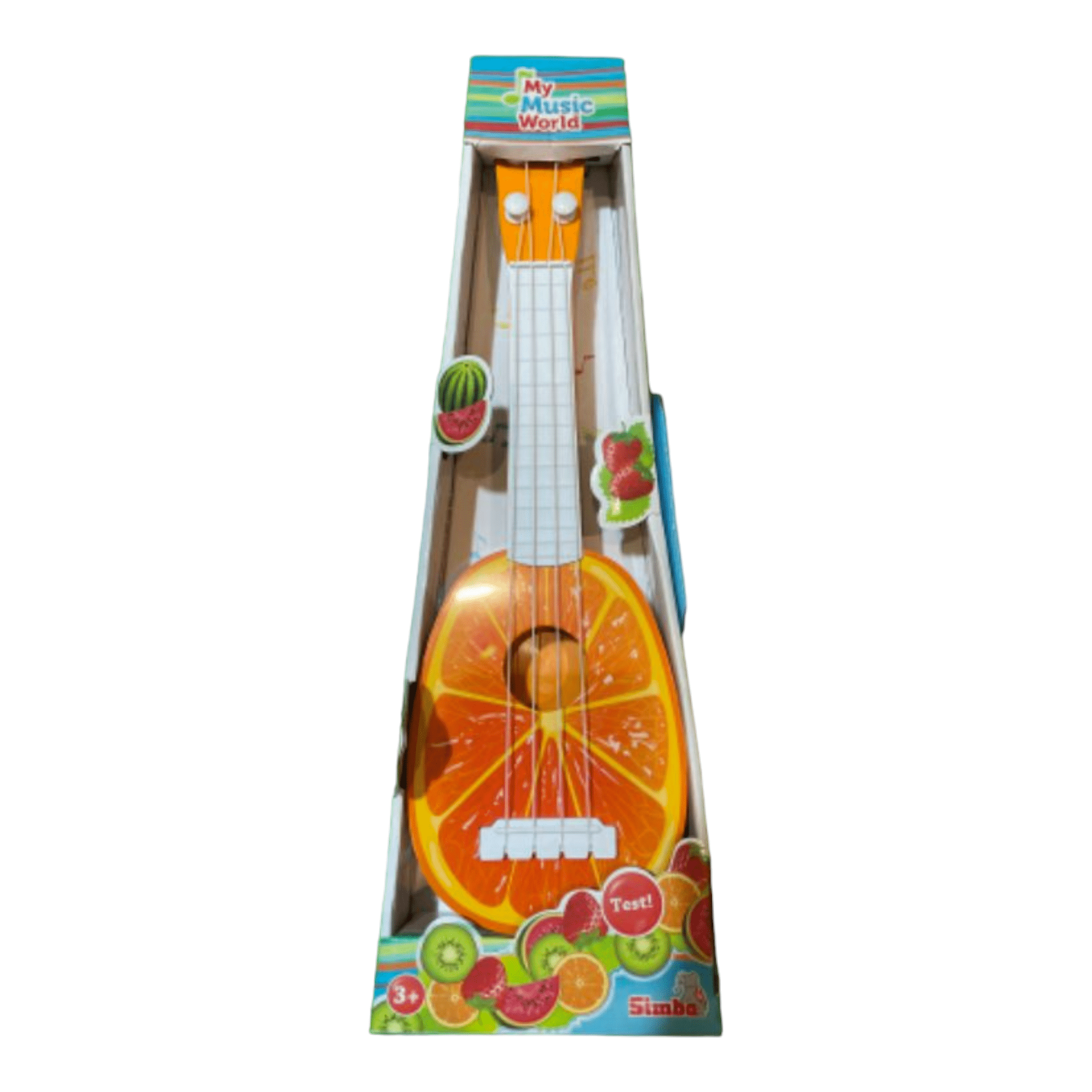 יוקללי – גיטרה אקוסטית בהדפס פירות, תפוז מבית Simba