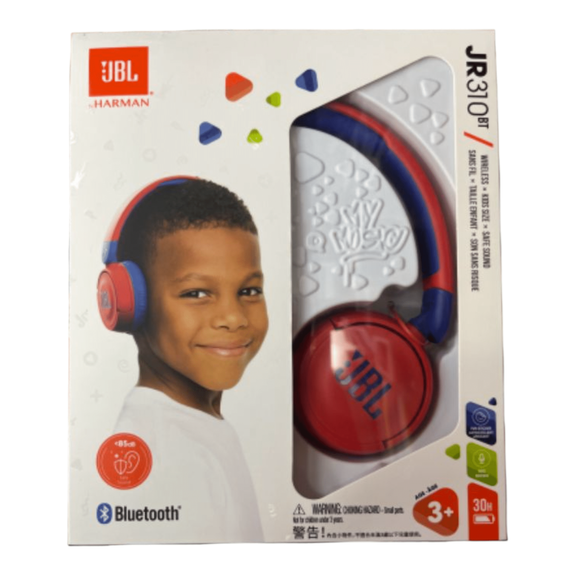 אוזניות קשת אלחוטיות לילדים JBL JR310BT אדום עם מיקרופון מובנה