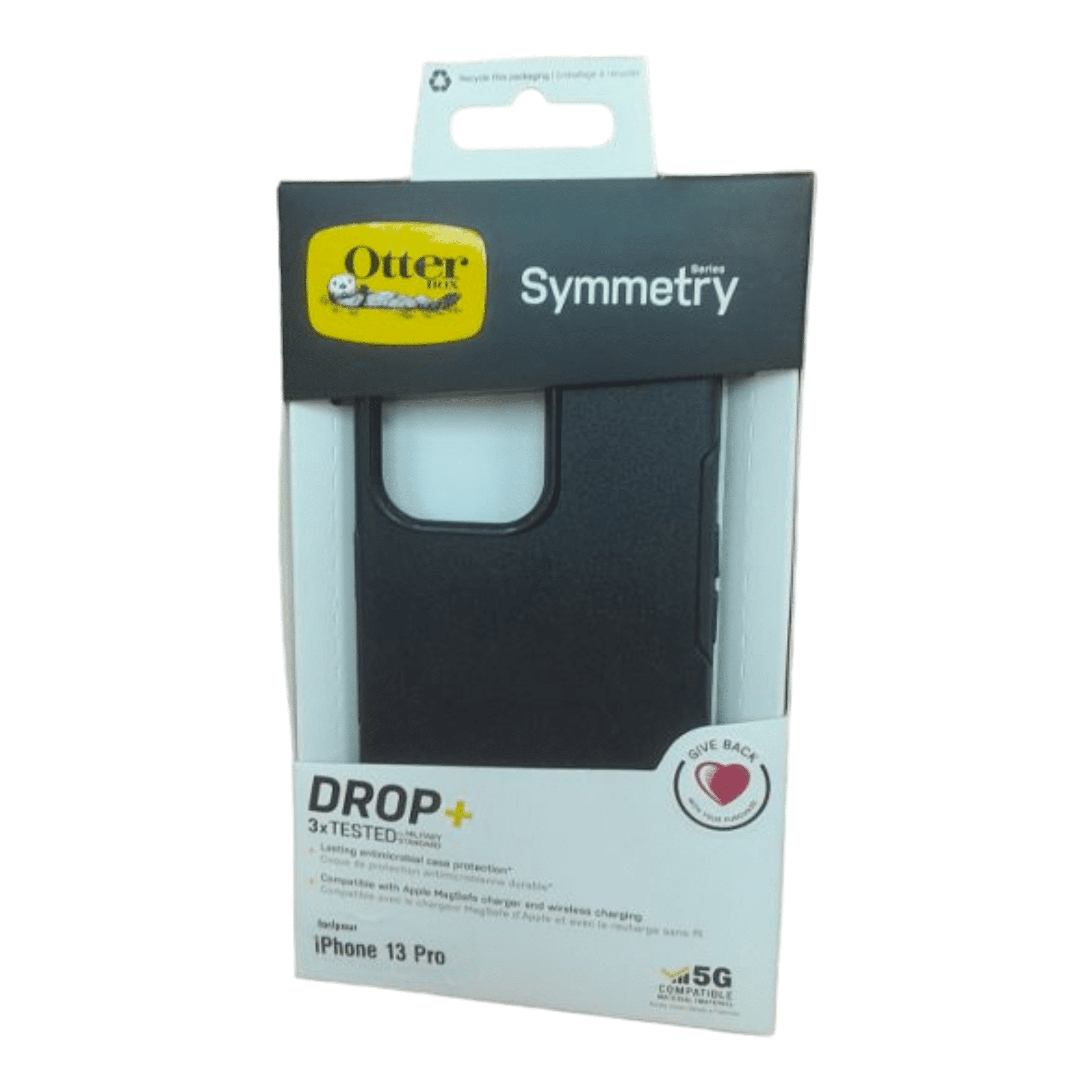 כיסוי שחור OtterBox Symmetry לאייפון 13 פרו – הגנה קשיחה ודקה