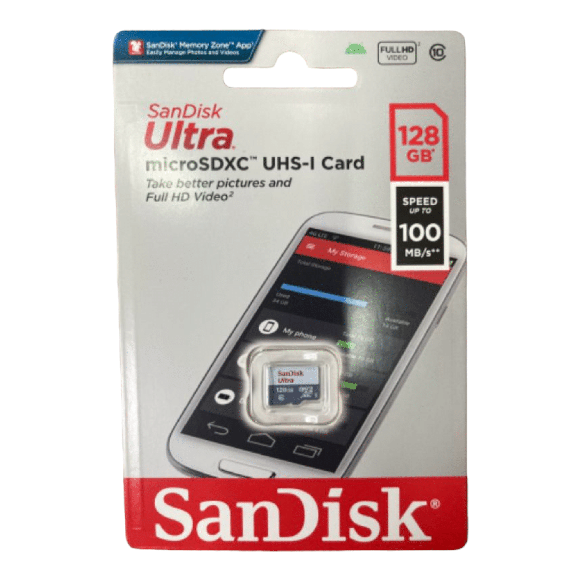 כרטיס זיכרון 128 גיגה SanDisk Ultra UHS-I Micro SD