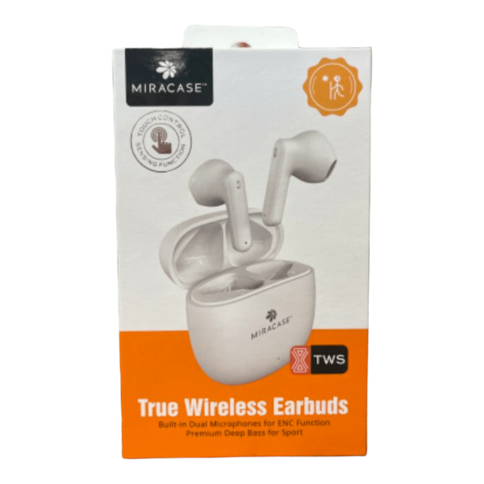 אוזניות אלחוטיות דגם MTWS140 מבית MIRACASE בצבע לבן