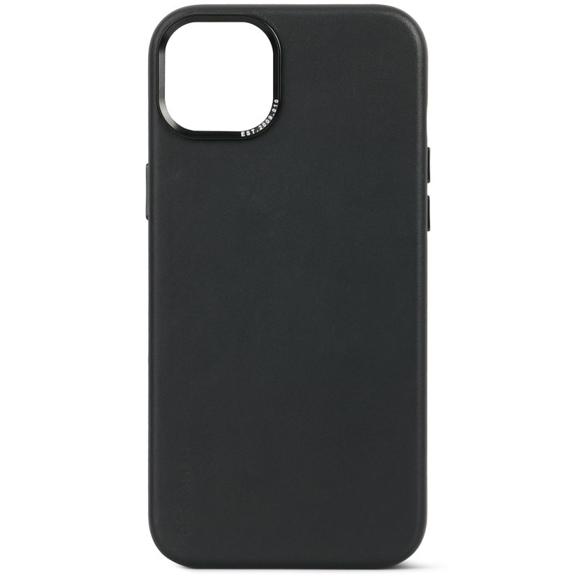 כיסוי עור לאייפון 15 שחור Decoded Leather Case